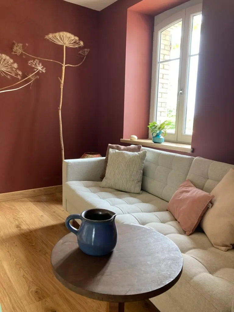 interieur bereklauw bank knus hoekje bij familiekamer